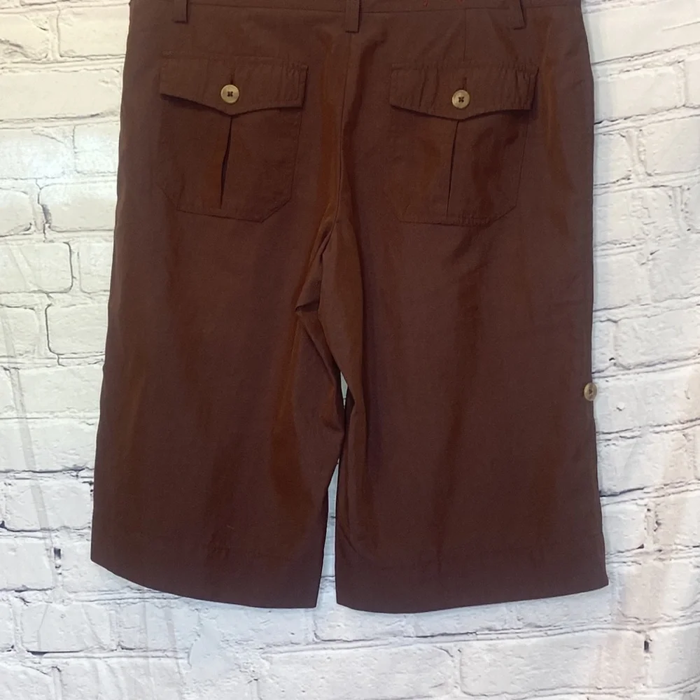 Weatherproof Garment Company Women's Brown Shorts Size 12 Excellent Condition